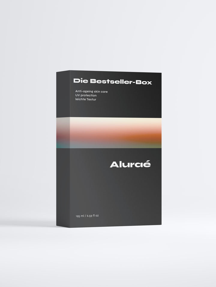 Die Bestseller-Box von Aluracé: exklusive Beauty-Geschenkbox mit hochwertiger Hautpflege und UV-Schutz.